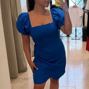 NEW! MANGO • PUFF SLEEVE DRESS